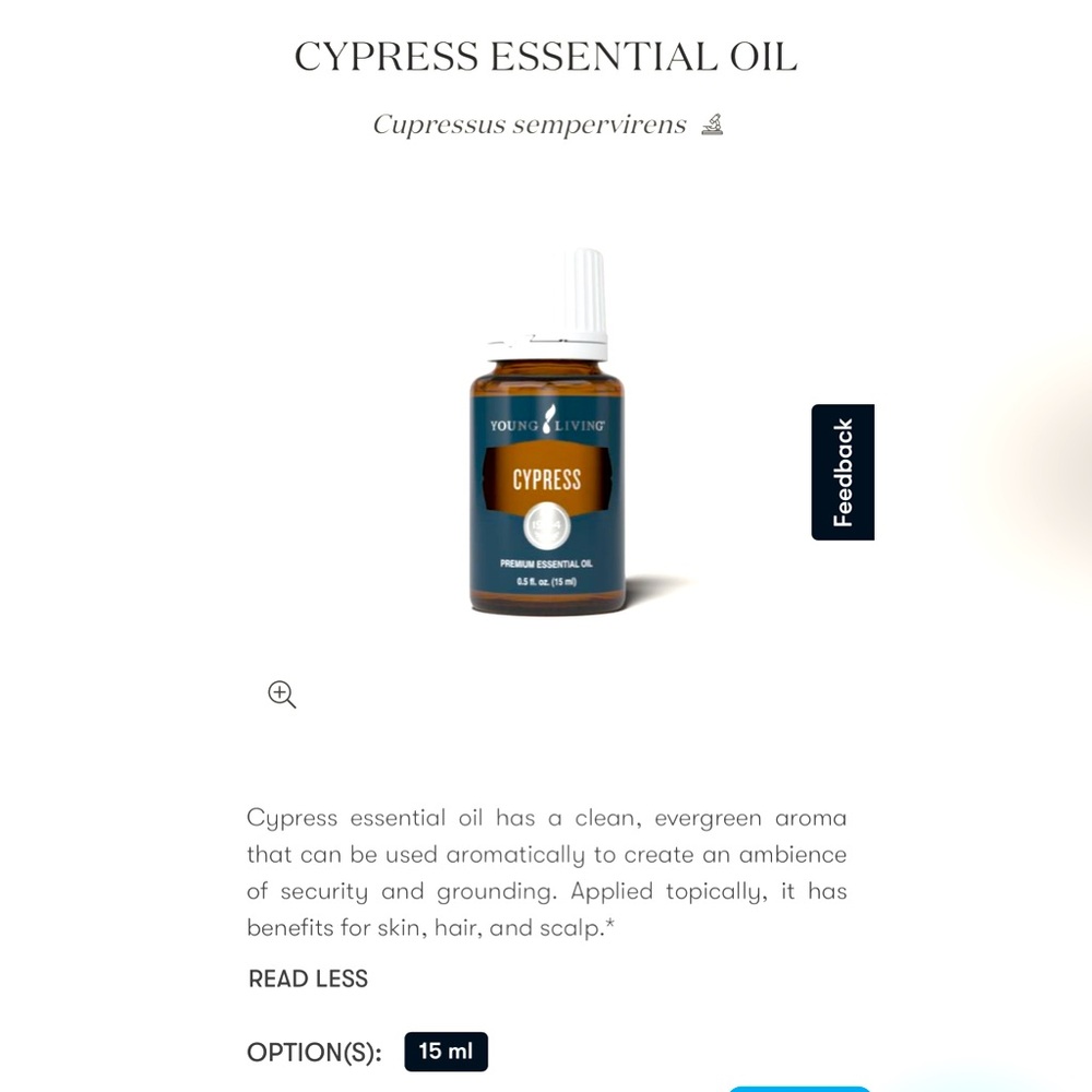 Young living cypress essential oil